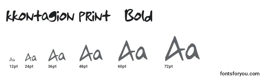 Kkontagion print   Bold Font Sizes
