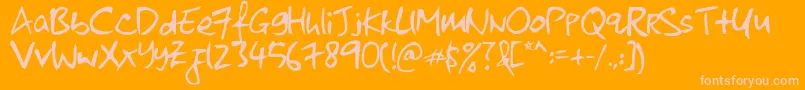 kkontagion print   Normal Font – Pink Fonts on Orange Background