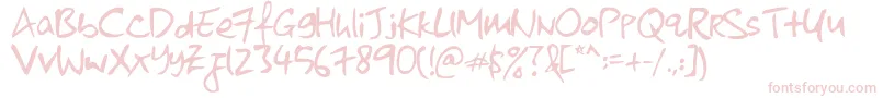 kkontagion print   Normal Font – Pink Fonts on White Background