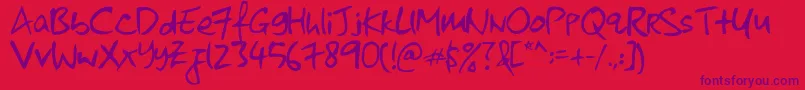 kkontagion print   Normal Font – Purple Fonts on Red Background