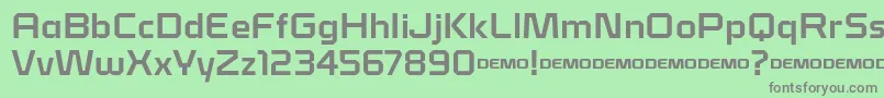 フォントKlapt Bold – 緑の背景に灰色の文字