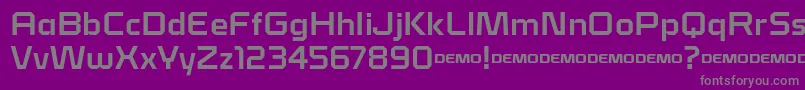 フォントKlapt Bold – 紫の背景に灰色の文字