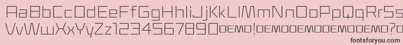 Klapt Light Font – Black Fonts on Pink Background