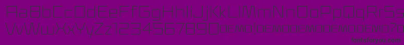 Klapt Light Font – Black Fonts on Purple Background