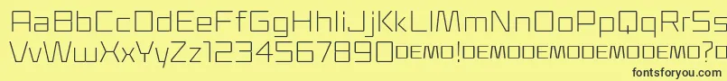 Klapt Light Font – Black Fonts on Yellow Background