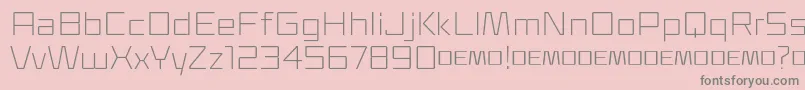 Klapt Light Font – Gray Fonts on Pink Background