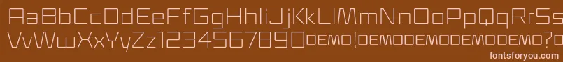 Klapt Light Font – Pink Fonts on Brown Background