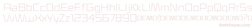 Klapt Light Font – Pink Fonts on White Background