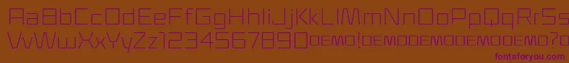Klapt Light Font – Purple Fonts on Brown Background