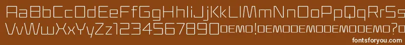 Klapt Light Font – White Fonts on Brown Background