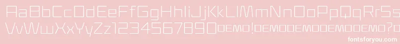 Klapt Light Font – White Fonts on Pink Background