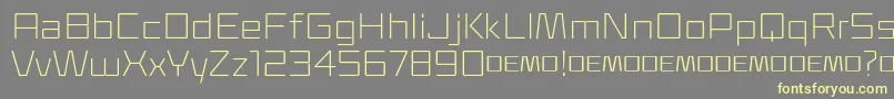 Klapt Light Font – Yellow Fonts on Gray Background