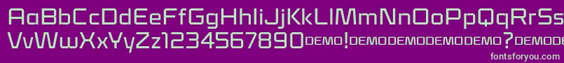 Klapt Medium Font – Green Fonts on Purple Background