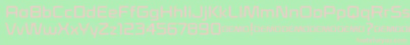 Klapt Medium Font – Pink Fonts on Green Background