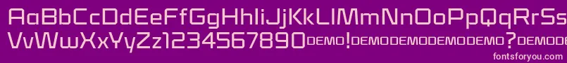 Klapt Medium Font – Pink Fonts on Purple Background