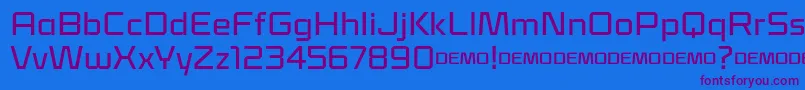 Klapt Medium Font – Purple Fonts on Blue Background