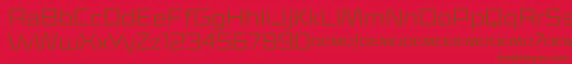 Klapt Regular Font – Brown Fonts on Red Background
