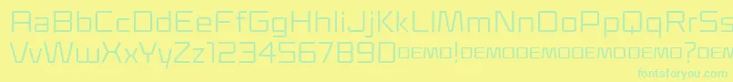 Klapt Regular Font – Green Fonts on Yellow Background