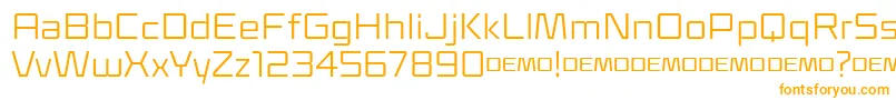 Klapt Regular Font – Orange Fonts on White Background