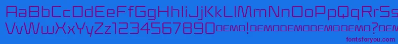 Klapt Regular Font – Purple Fonts on Blue Background