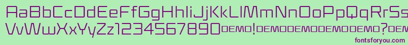 Klapt Regular Font – Purple Fonts on Green Background