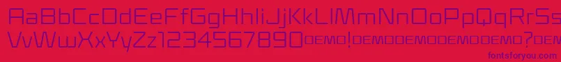 Klapt Regular Font – Purple Fonts on Red Background