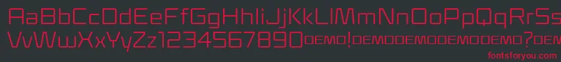 Klapt Regular Font – Red Fonts on Black Background