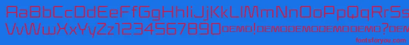 フォントKlapt Regular – 赤い文字の青い背景