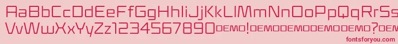Klapt Regular Font – Red Fonts on Pink Background