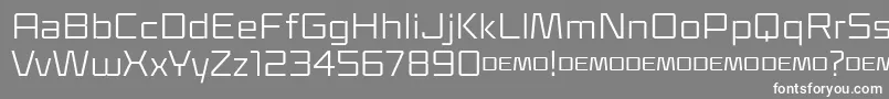 フォントKlapt Regular – 灰色の背景に白い文字