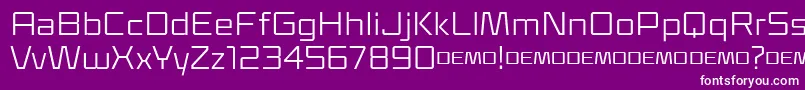 Klapt Regular-Schriftart – Weiße Schriften auf violettem Hintergrund