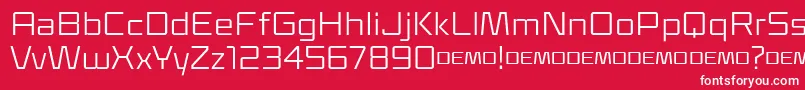 Klapt Regular Font – White Fonts on Red Background