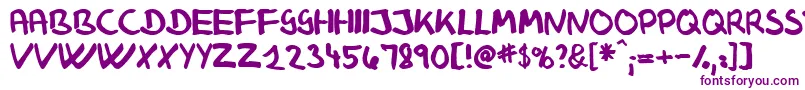 Klausj   Font – Purple Fonts on White Background