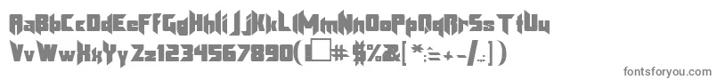 フォントKLB      – 白い背景に灰色の文字