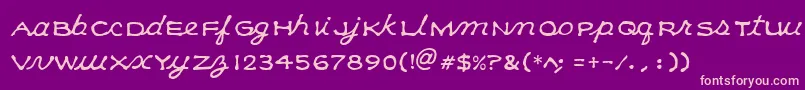 KLEECS   Font – Pink Fonts on Purple Background