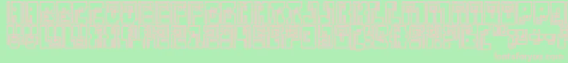 Klein Bottle Font – Pink Fonts on Green Background