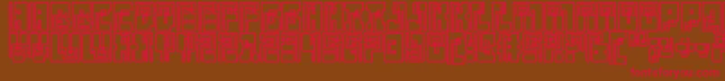 Klein Bottle Font – Red Fonts on Brown Background