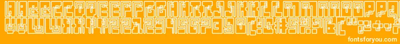 Klein Bottle Font – White Fonts on Orange Background