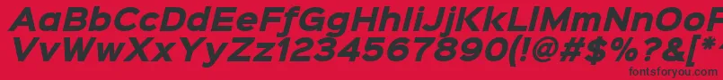 Police Sinkinsans800blackitalic – polices noires sur fond rouge