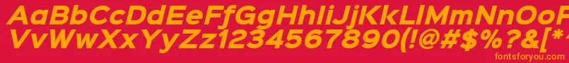 fuente Sinkinsans800blackitalic – Fuentes Naranjas Sobre Fondo Rojo