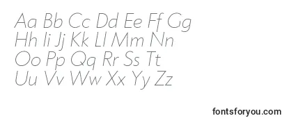 Klein ExtraLight Italic trial Font