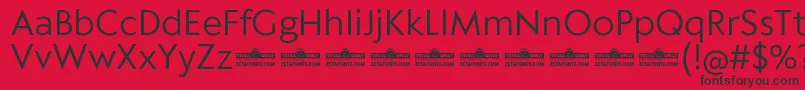 Klein Text Book trial Font – Black Fonts on Red Background