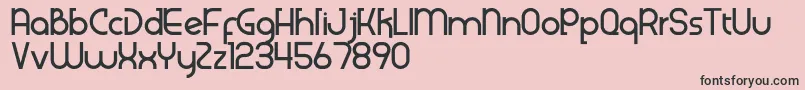 Klenik Font – Black Fonts on Pink Background