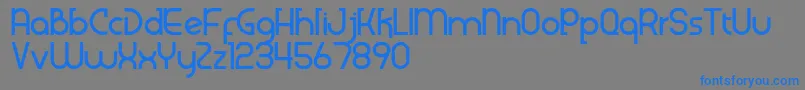 Klenik Font – Blue Fonts on Gray Background