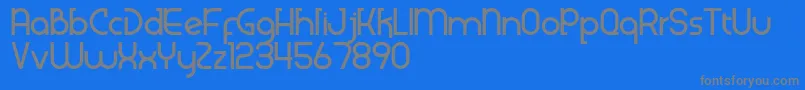 Klenik Font – Gray Fonts on Blue Background