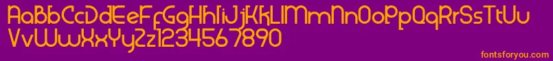 Klenik Font – Orange Fonts on Purple Background