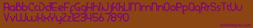 Klenik Font – Purple Fonts on Brown Background