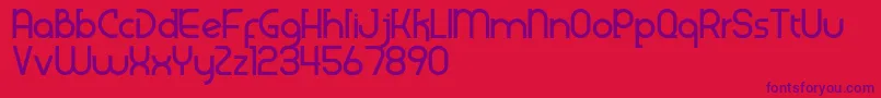 Klenik Font – Purple Fonts on Red Background