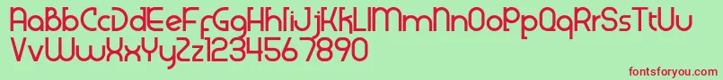 Klenik Font – Red Fonts on Green Background