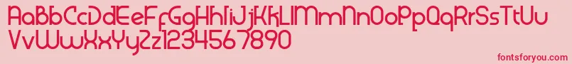 Klenik Font – Red Fonts on Pink Background